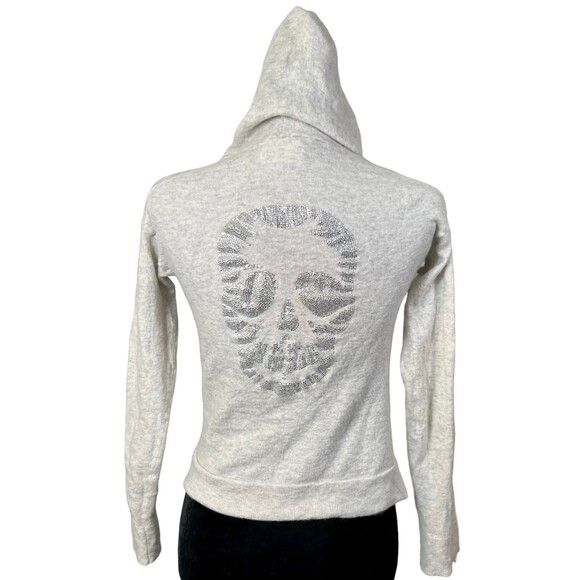 Zadig & Voltaire Tops - Zadig & Voltaire Cashmere Sixtine Skull Full Zip Cardigan Size Medium